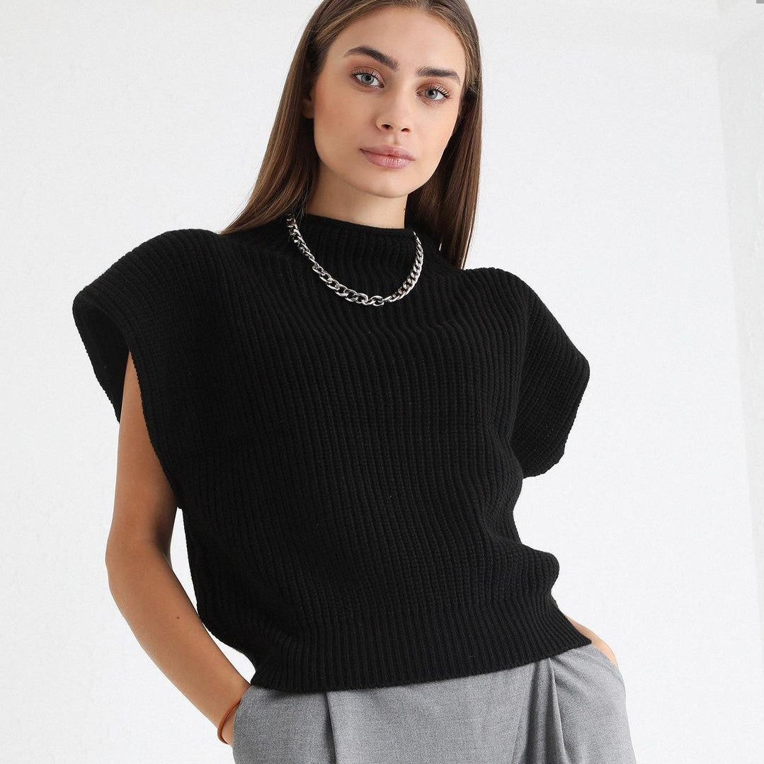 High Neck Casual Sweater