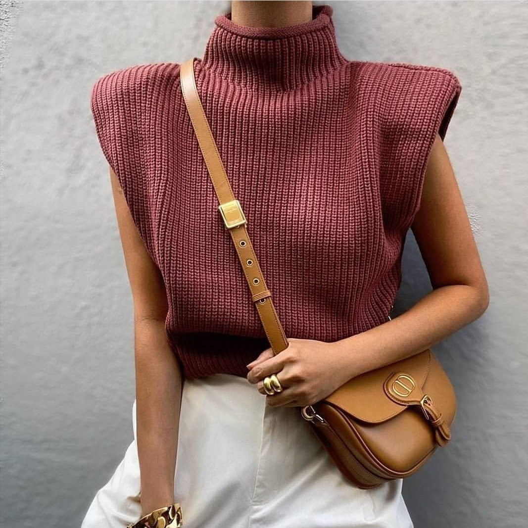 High Neck Casual Sweater