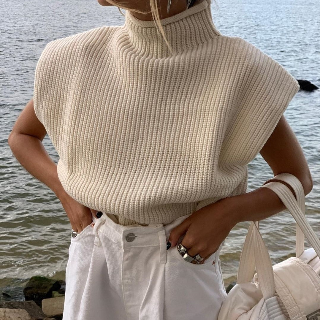 High Neck Casual Sweater